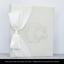 Load image into Gallery viewer, Ivory Linen - Baby Memory Book