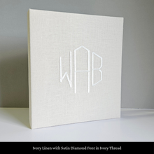 Load image into Gallery viewer, Ivory Linen - Baby Memory Book