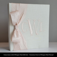 Load image into Gallery viewer, Ivory Linen - Baby Memory Book