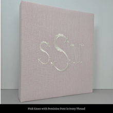 Load image into Gallery viewer, Pink Linen - Baby Memory Book