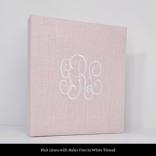 Load image into Gallery viewer, Pink Linen - Baby Memory Book
