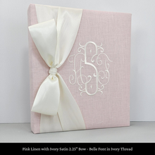 Load image into Gallery viewer, Pink Linen - Baby Memory Book