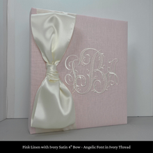 Load image into Gallery viewer, Pink Linen - Baby Memory Book