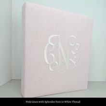 Load image into Gallery viewer, Pink Linen - Baby Memory Book