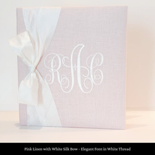Load image into Gallery viewer, Pink Linen - Baby Memory Book