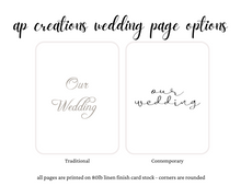 Load image into Gallery viewer, Wedding Memory Book - Ivory Silk (w/ Accent)