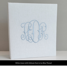 Load image into Gallery viewer, White Linen - Baby Memory Book