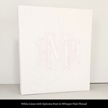 Load image into Gallery viewer, White Linen - Baby Memory Book