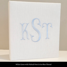 Load image into Gallery viewer, White Linen - Baby Memory Book
