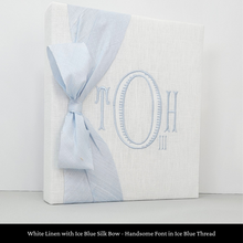 Load image into Gallery viewer, White Linen - Baby Memory Book
