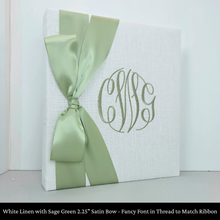 Load image into Gallery viewer, White Linen - Baby Memory Book
