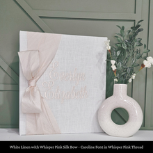 Load image into Gallery viewer, White Linen - Baby Memory Book