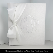 Load image into Gallery viewer, White Linen - Baby Memory Book