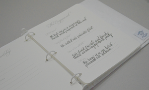Wedding Memory Book - Ivory Silk (w/ SILK Bow)