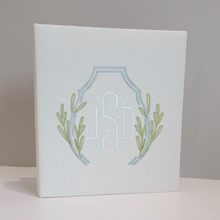 Load image into Gallery viewer, Baby Memory Book - Ivory Linen (w/ Accent)