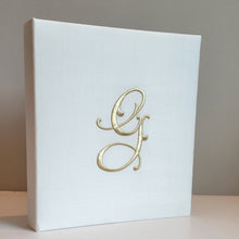 Load image into Gallery viewer, Baby Memory Book - Ivory Silk (w/o Bow)