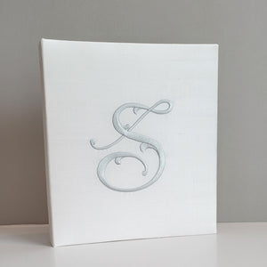 Baby Memory Book - Ivory Silk (w/o Bow)