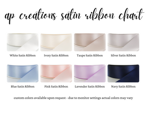 Photo Album (w/ SATIN Bow) — Choose from over 20 Fabric Colors!