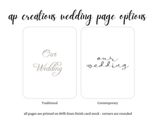 Load image into Gallery viewer, Wedding Memory Book - White Silk (w/o Bow)