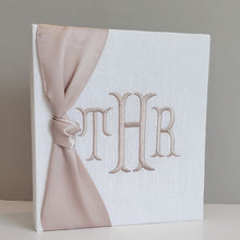 Load image into Gallery viewer, DIY Monogrammed Binder (w/ SILK Bow) — Choose from over 20 Custom Fabrics!