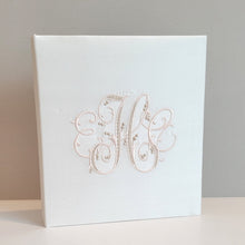 Load image into Gallery viewer, Wedding Memory Book - White Silk (w/o Bow)