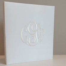 Load image into Gallery viewer, Wedding Memory Book - White Silk (w/o Bow)