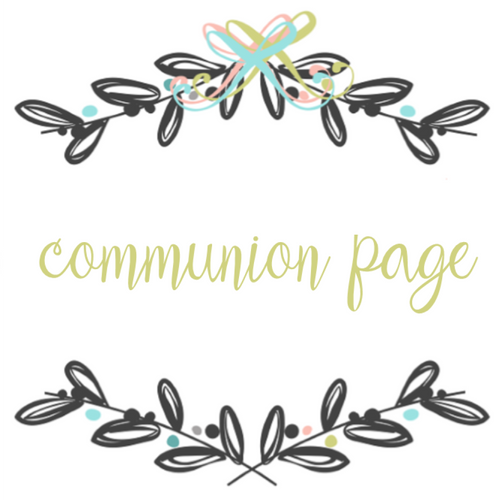 Add On Page - Communion Page