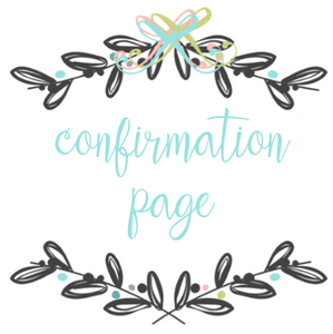 Add On Page - Confirmation Page