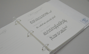 Wedding Memory Book - White Silk (w/o Bow)