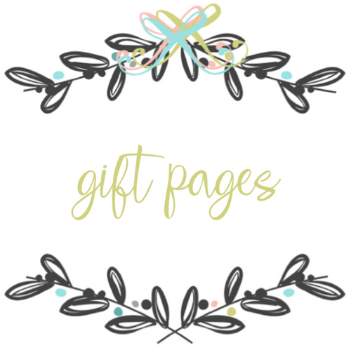 Add On Page - Wedding Gift Pages