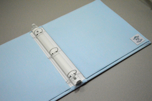 Baby Memory Book - Blue Shantung (w/ SATIN Bow)