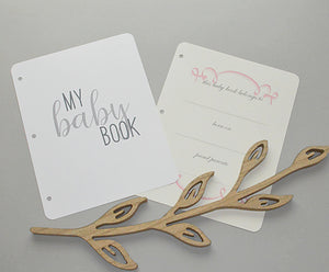 Baby Memory Book - Ivory Silk (w/o Bow)