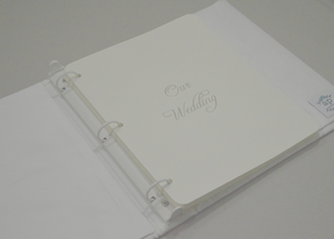 Wedding Memory Book - White Silk (w/o Bow)